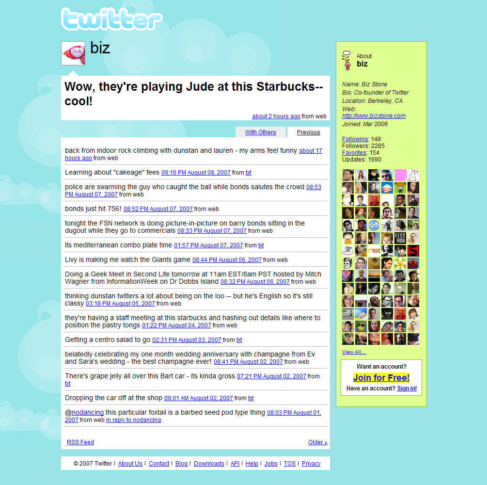 Twitter 2007