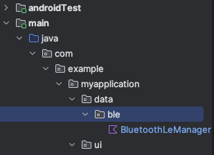 Package data BLE