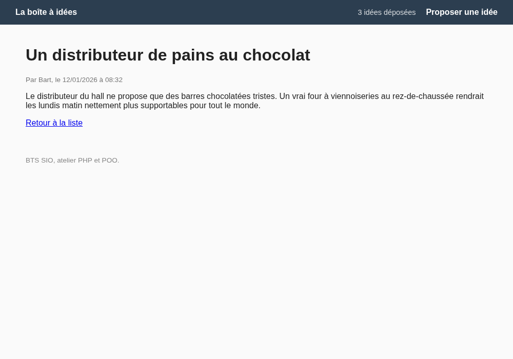 La page d'une idée